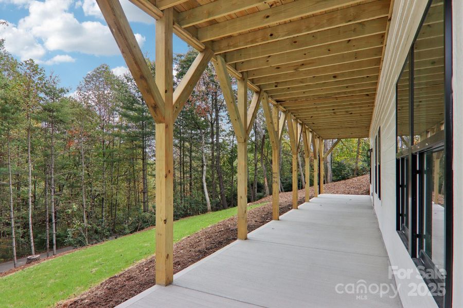 Exterior details and patio area of a home in , Mills River (Image 23). Exterior details and patio area of a home in , Mills River (Image 23).
