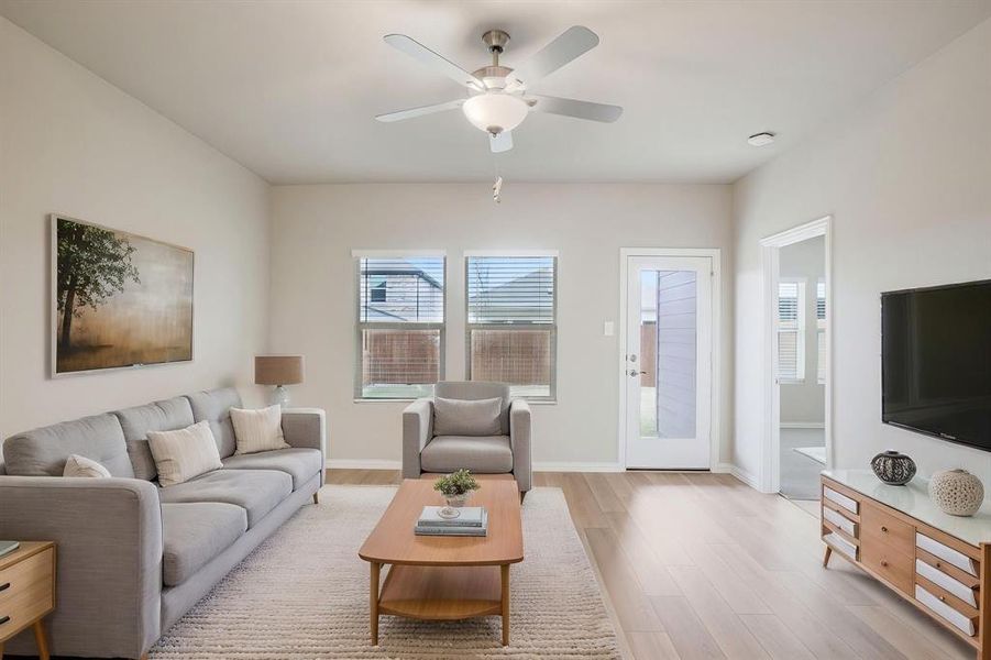 Furnished interior view inside a new home in Eastridge - Spring Series, McKinney (Image 11).