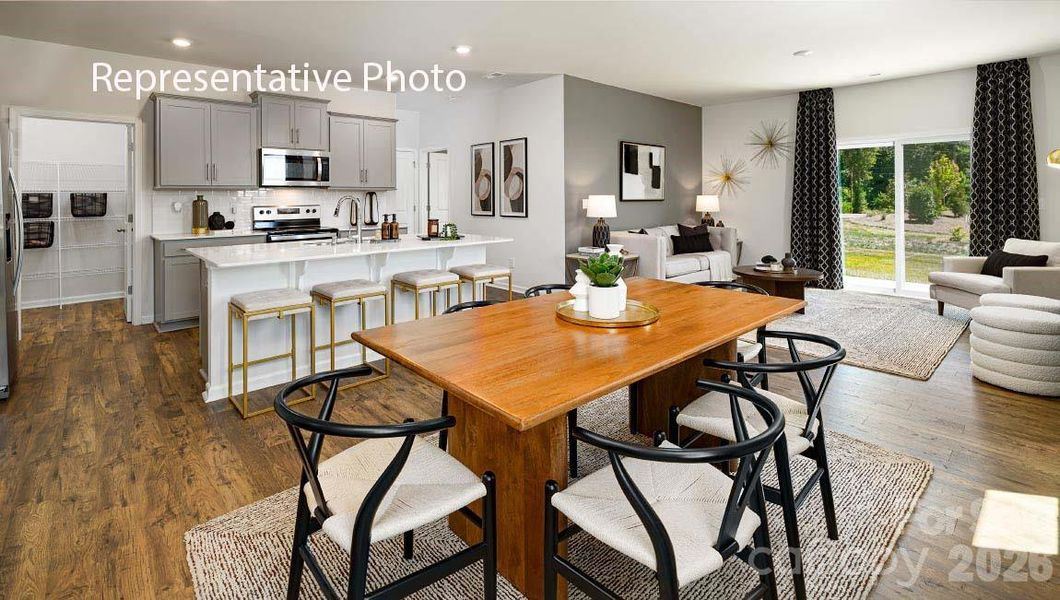 Furnished interior view inside a new home in Brandon Creek, Gastonia (Image 9).