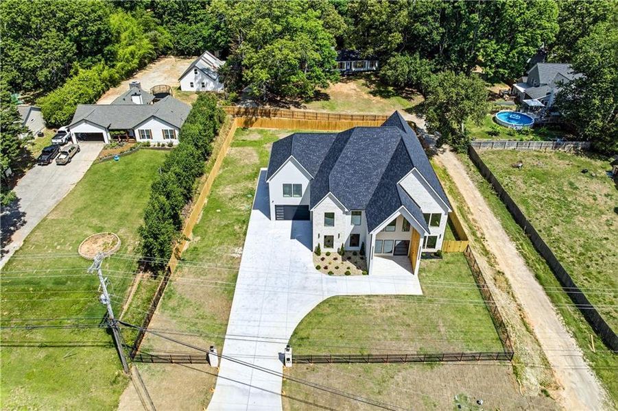 Front exterior of a new home in , Lawrenceville, GA, highlighting curb appeal (Image 31).