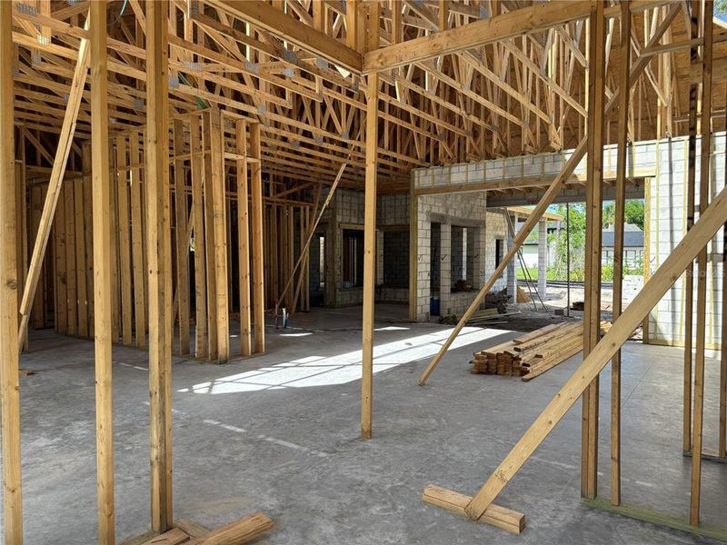 In-progress construction of a new home in , Ormond Beach, FL (Image 5).