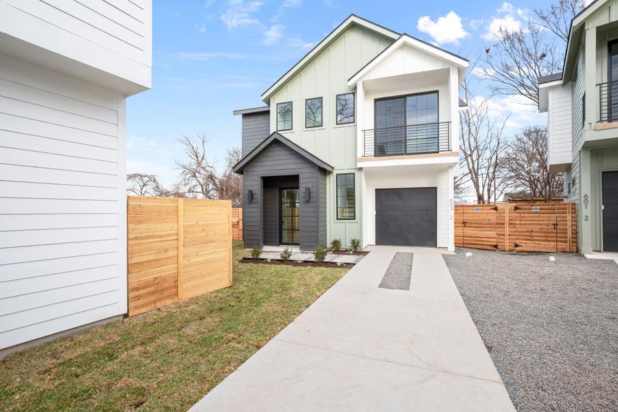 Front exterior of a new home in , Austin, TX, highlighting curb appeal (Image 22).