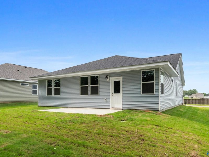 Exterior details and patio area of a home in Bailey Park, Fayetteville (Image 16).