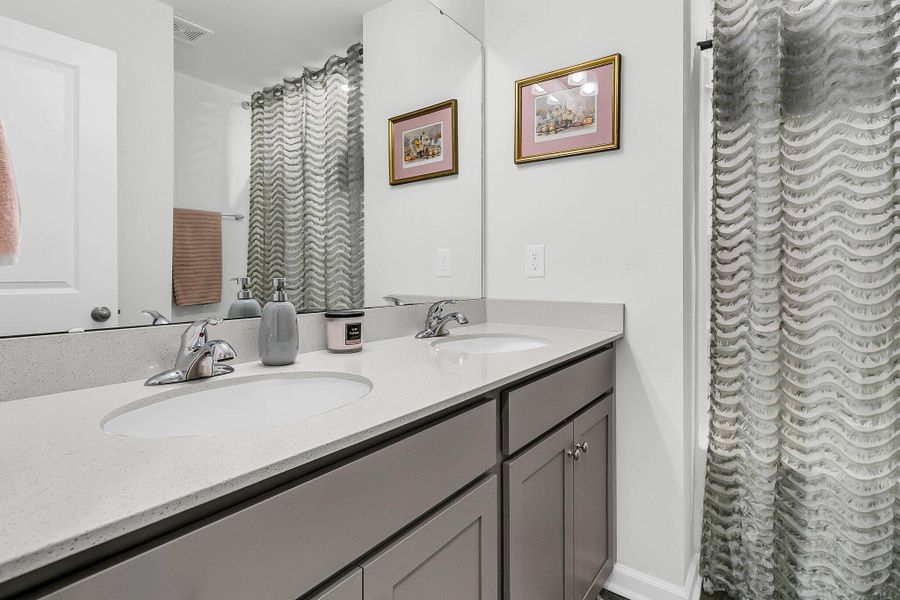 Furnished interior view inside a new home in Boykins Run Townhomes, Moncks Corner (Image 8). Furnished interior view inside a new home in Boykins Run Townhomes, Moncks Corner (Image 8).