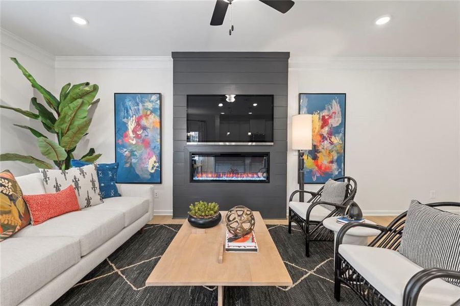 Furnished interior view inside a new home in Franklin Manor, Lawrenceville (Image 12).