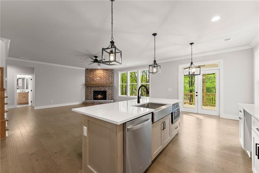 Furnished interior view inside a new home in , Dawsonville (Image 3). Furnished interior view inside a new home in , Dawsonville (Image 3).