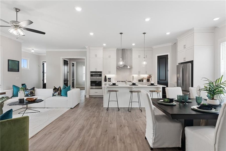 Furnished interior view inside a new home in Promenade at Sawnee Village, Cumming (Image 32).