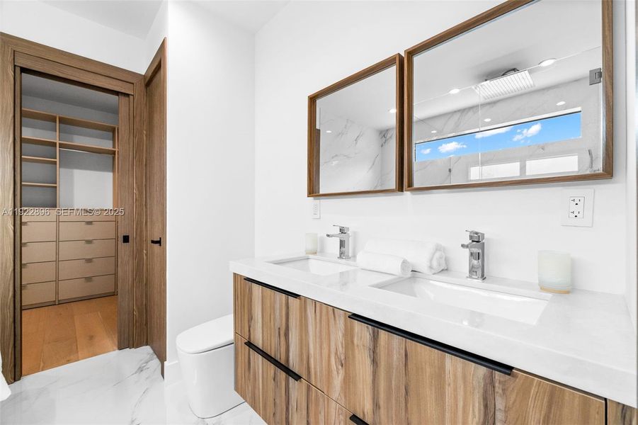 Furnished interior view inside a new home in , Miami (Image 47).