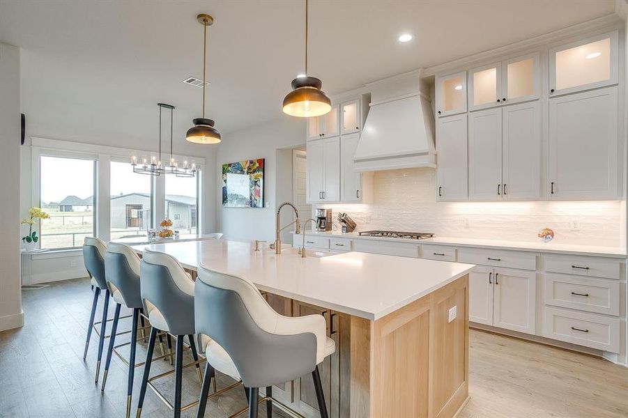 Furnished interior view inside a new home in Santana Ridge - Brock ISD, Weatherford (Image 7).