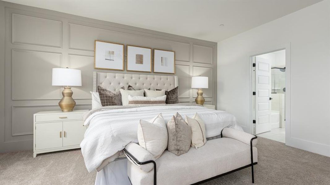 Furnished interior view inside a new home in The Village at Sandy Plains, Marietta (Image 31).