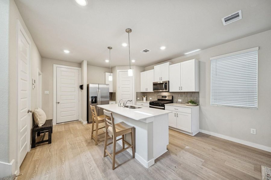Furnished interior view inside a new home in Spring Brook Village - City Series, Houston (Image 9).