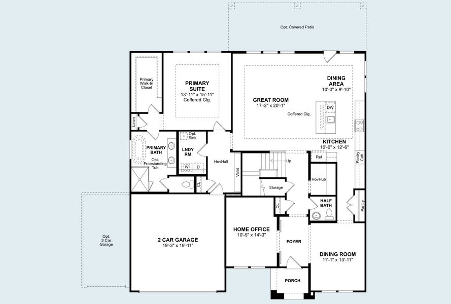 2D floor plan layout for the Malmo by K. Hovnanian® Homes in Westland Ranch - 70' Homesites, League City, TX (Image 5). 2D floor plan layout for the Malmo by K. Hovnanian® Homes in Westland Ranch - 70' Homesites, League City, TX (Image 5).
