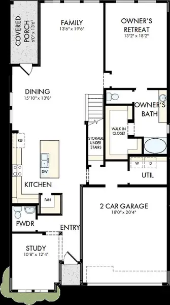 2D floor plan layout of this home in Jordan Ranch - Terrace Collection, Fulshear, TX (Image 2). 2D floor plan layout of this home in Jordan Ranch - Terrace Collection, Fulshear, TX (Image 2).