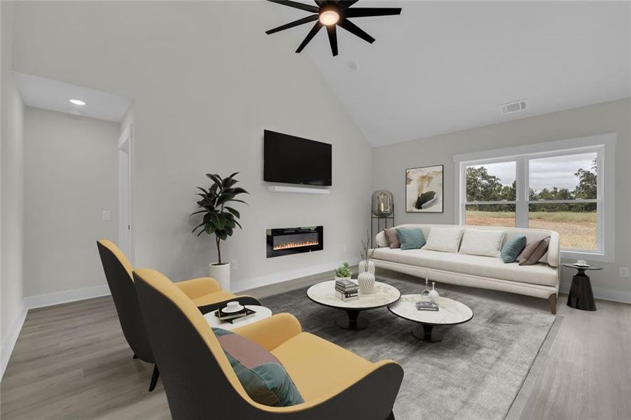 Furnished interior view inside a new home in , Toccoa (Image 17).