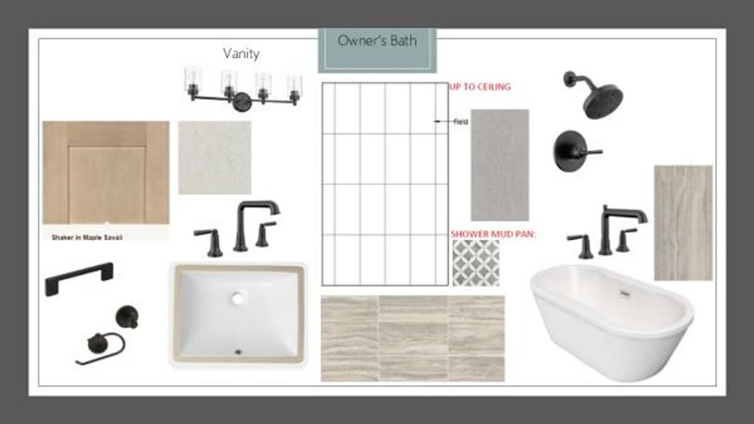 Sample of building materials used in homes in Heath Golf and Yacht Club, Rockwall (Image 27).