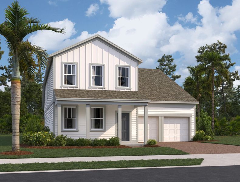 Representative exterior photo of a completed home built from the Tuttle II by Ashton Woods in Northlake Traditional, Winter Garden, FL (Image 2).
