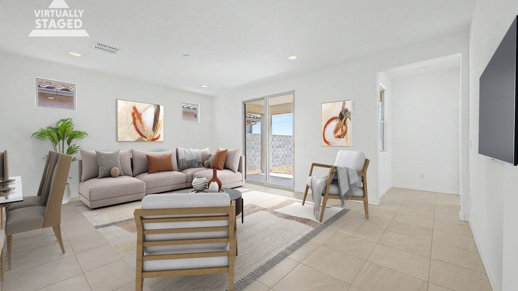 Furnished interior view inside a new home in The Lakes at Rancho El Dorado, Maricopa (Image 6).