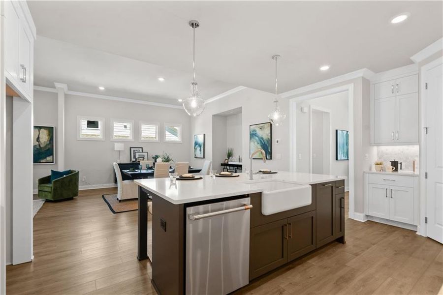 Furnished interior view inside a new home in Promenade at Sawnee Village, Cumming (Image 8).