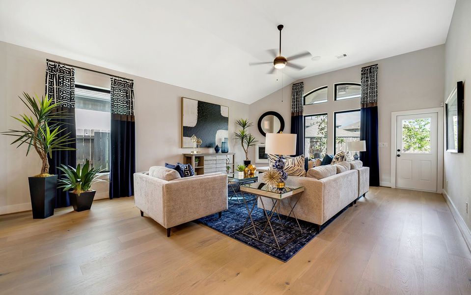 Furnished interior view inside a new home in Windrose Green, Angleton (Image 12).