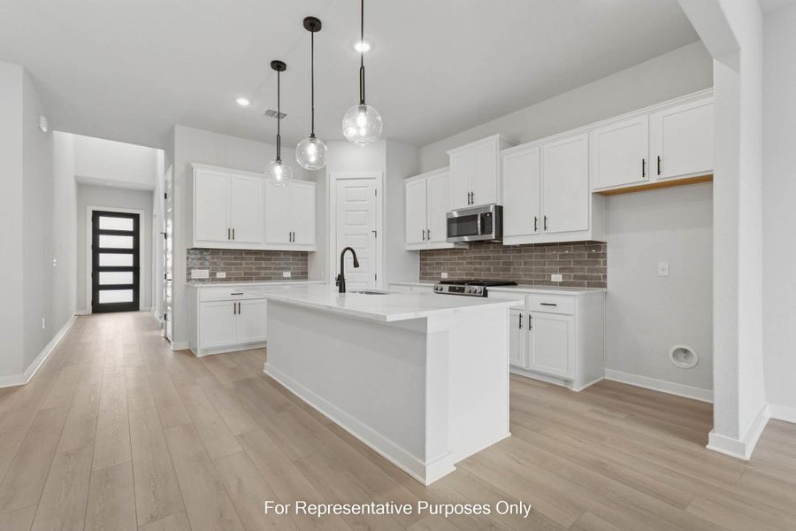 Furnished interior view inside a new home in Cedar Brook, Leander (Image 7).