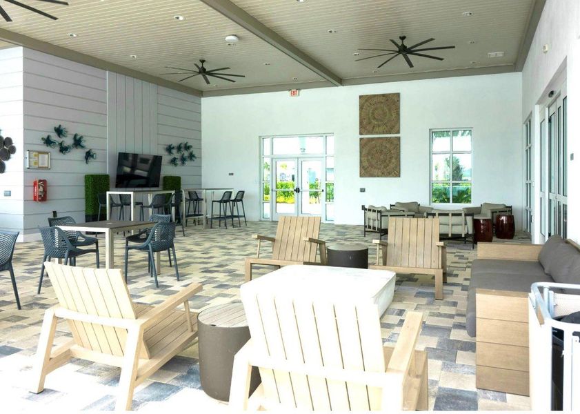 Adjacent to community pool