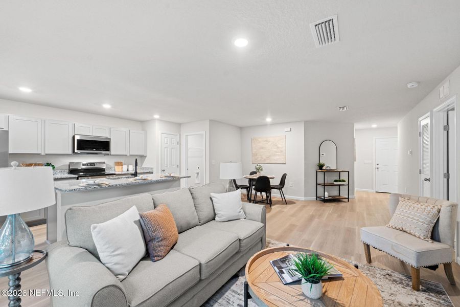 Furnished interior view inside a new home in , Jacksonville (Image 18).