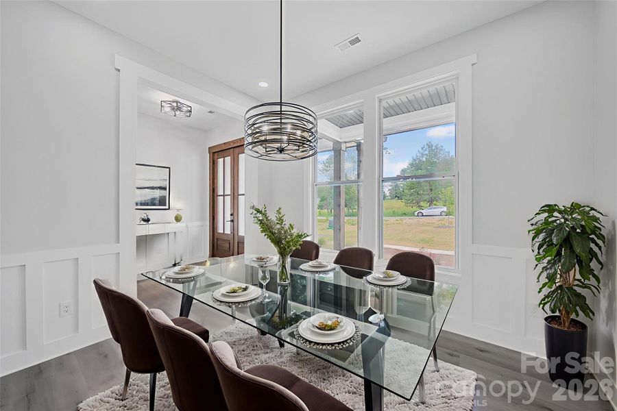 Furnished interior view inside a new home in , Kannapolis (Image 14).