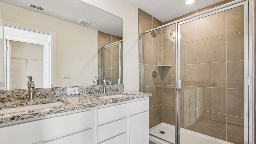 Furnished interior view inside a new home in Cyrene at Harmony, St. Cloud (Image 25).