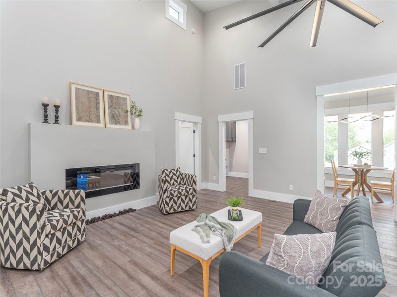 Furnished interior view inside a new home in , Asheville (Image 15). Furnished interior view inside a new home in , Asheville (Image 15).