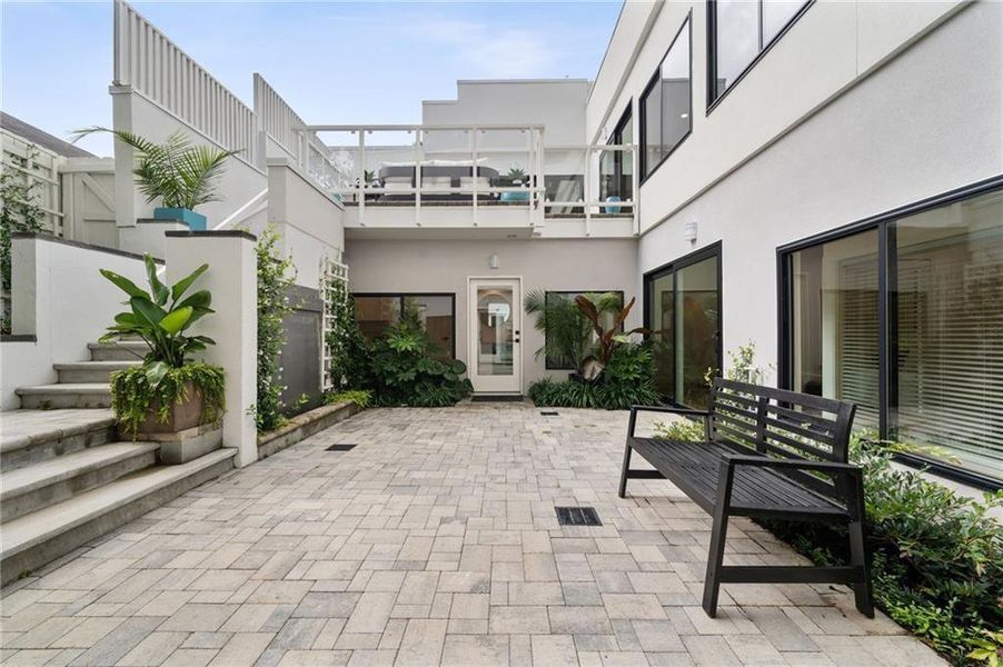 Exterior details and patio area of a home in , Atlanta (Image 31).