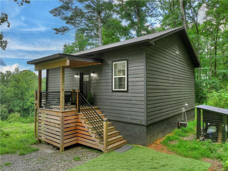 Exterior details and patio area of a home in , Ellijay (Image 31). Exterior details and patio area of a home in , Ellijay (Image 31).