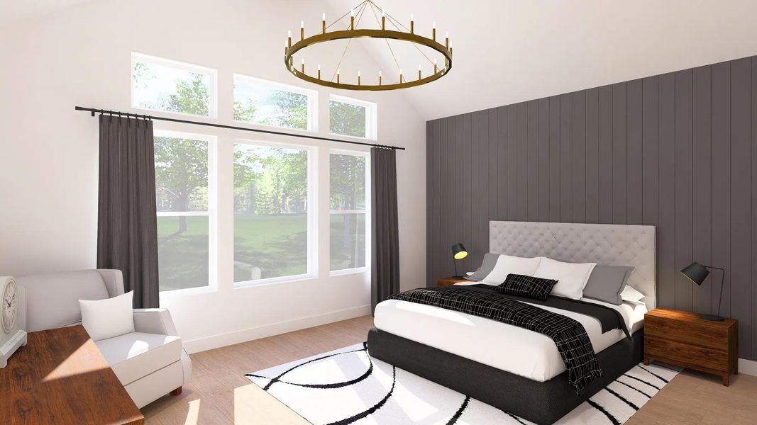 Representative furnished interior of a home built from the McKennan by Drees Custom Homes in Las Brisas Estates, Lakeway (Image 14).