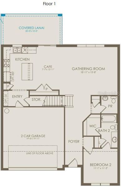 2D floor plan layout of this home in Winding Meadows, Apopka, FL (Image 3). 2D floor plan layout of this home in Winding Meadows, Apopka, FL (Image 3).