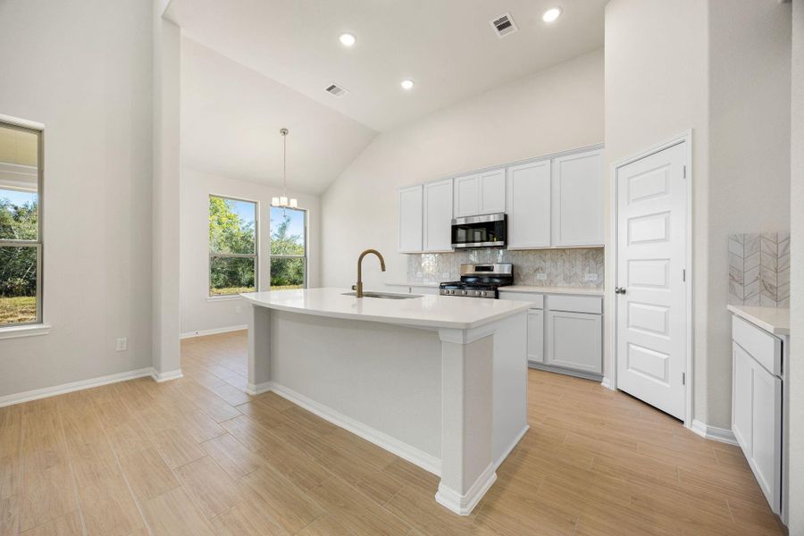 Furnished interior view inside a new home in Southfork Ranch, Sealy (Image 7).