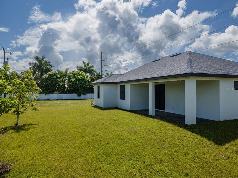 Exterior details and patio area of a home in , Cape Coral (Image 3). Exterior details and patio area of a home in , Cape Coral (Image 3).