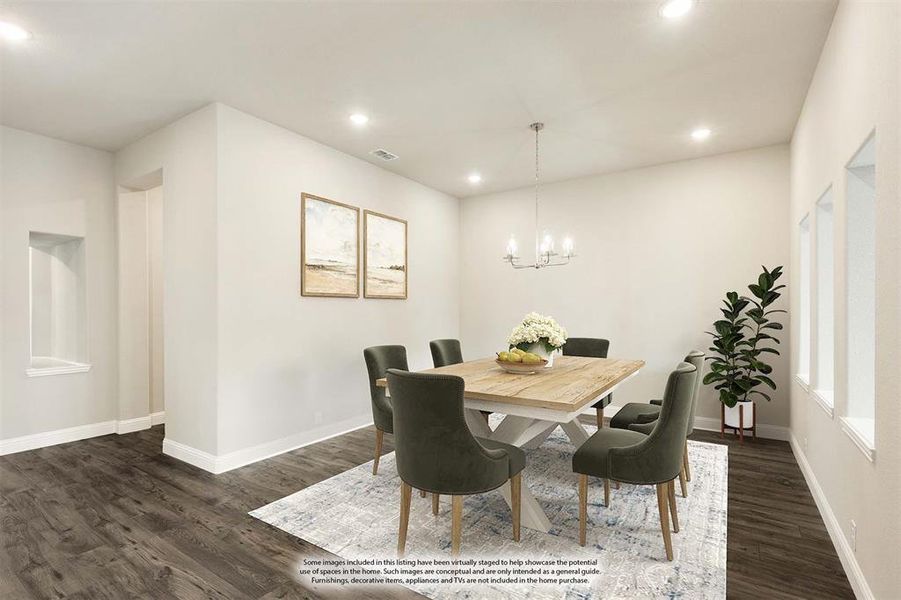 Furnished interior view inside a new home in Ridgepoint, Midlothian (Image 17).
