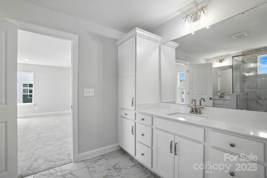 Furnished interior view inside a new home in Hampton Woods, Charlotte (Image 11).