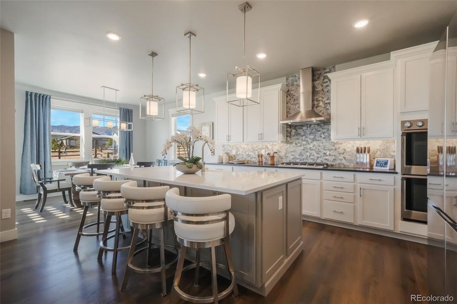 Furnished interior view inside a new home in , Monument (Image 26).