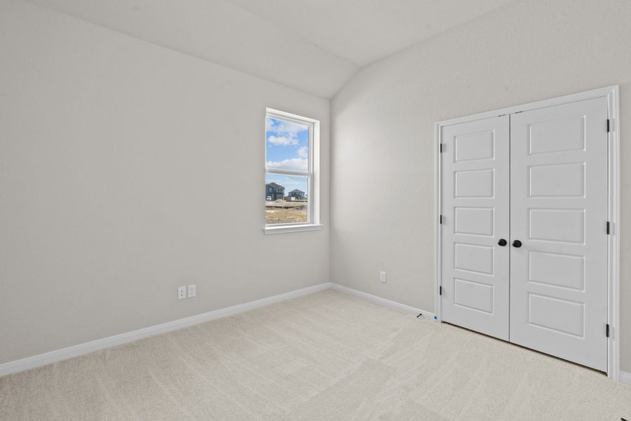 Representative unfurnished interior of a home built from the Crockett by Beazer Homes in Comanche Ridge, San Antonio (Image 10). Representative unfurnished interior of a home built from the Crockett by Beazer Homes in Comanche Ridge, San Antonio (Image 10).