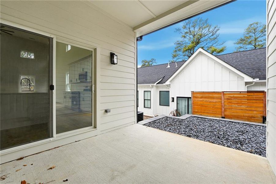 Exterior details and patio area of a home in , Smyrna (Image 3). Exterior details and patio area of a home in , Smyrna (Image 3).