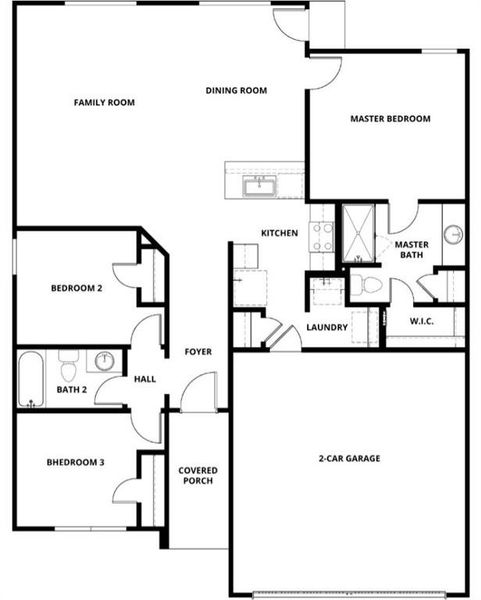 2D floor plan layout of this home in Cresson Estates, Cresson, TX (Image 1). 2D floor plan layout of this home in Cresson Estates, Cresson, TX (Image 1).