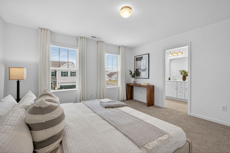 Furnished interior view inside a new home in Morgan Hills, Albemarle (Image 18).