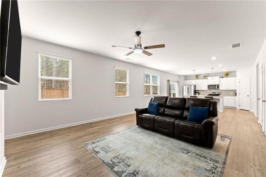 Furnished interior view inside a new home in , Dawsonville (Image 10).