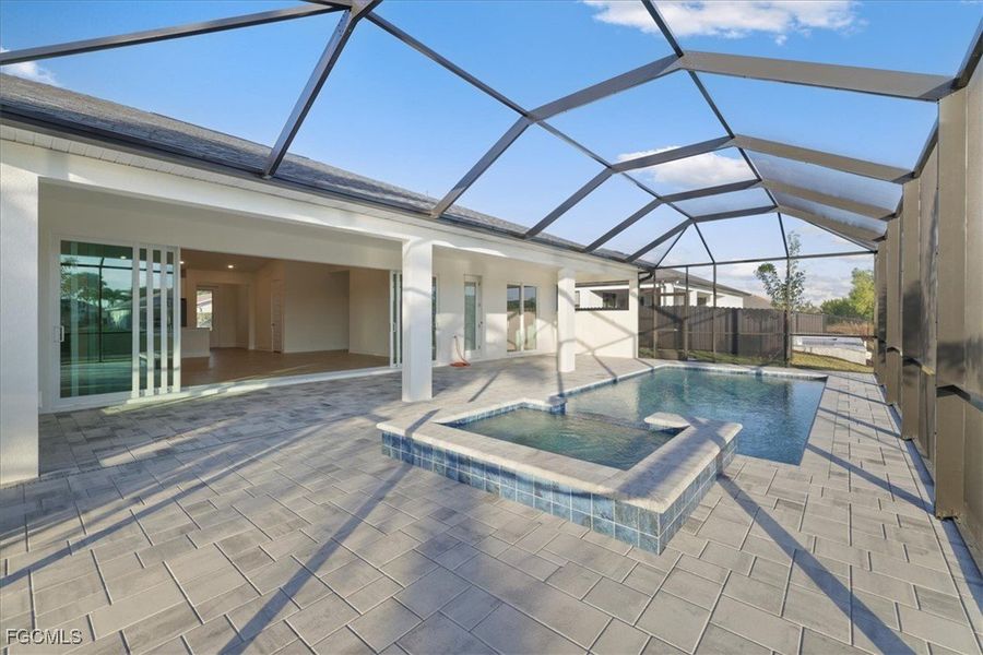 Exterior details and patio area of a home in Cape Coral, Cape Coral (Image 22). Exterior details and patio area of a home in Cape Coral, Cape Coral (Image 22).