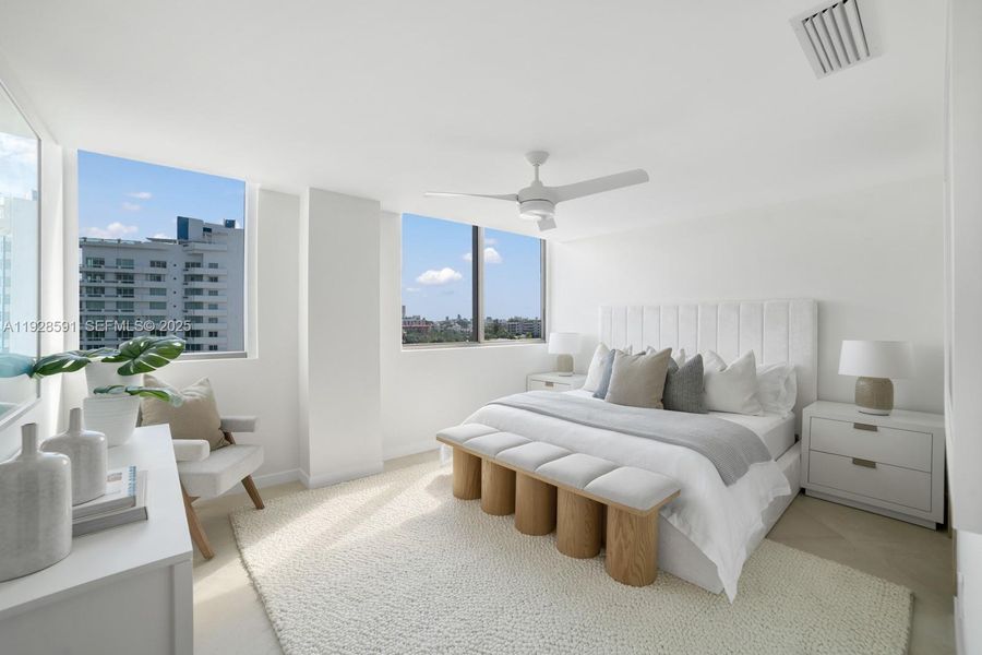 Furnished interior view inside a new home in , Bay Harbor Islands (Image 35). Furnished interior view inside a new home in , Bay Harbor Islands (Image 35).