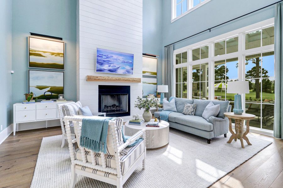 Furnished interior view inside a new home in , Bluffton (Image 48).