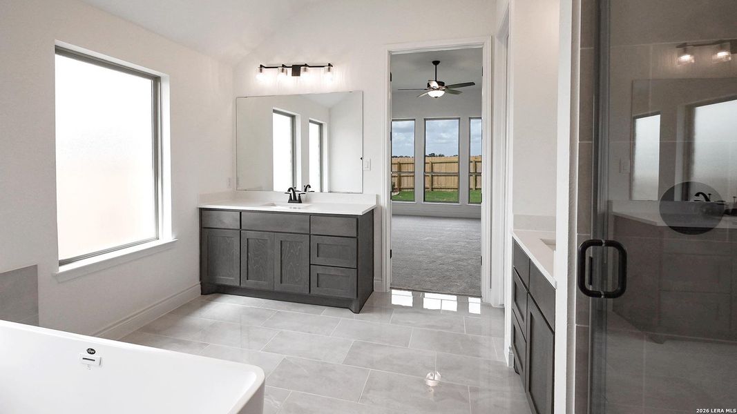 Furnished interior view inside a new home in Legacy at Lake Dunlap, New Braunfels (Image 13).