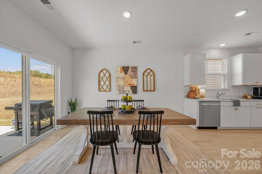 Furnished interior view inside a new home in Sheffield, Indian Trail (Image 15).