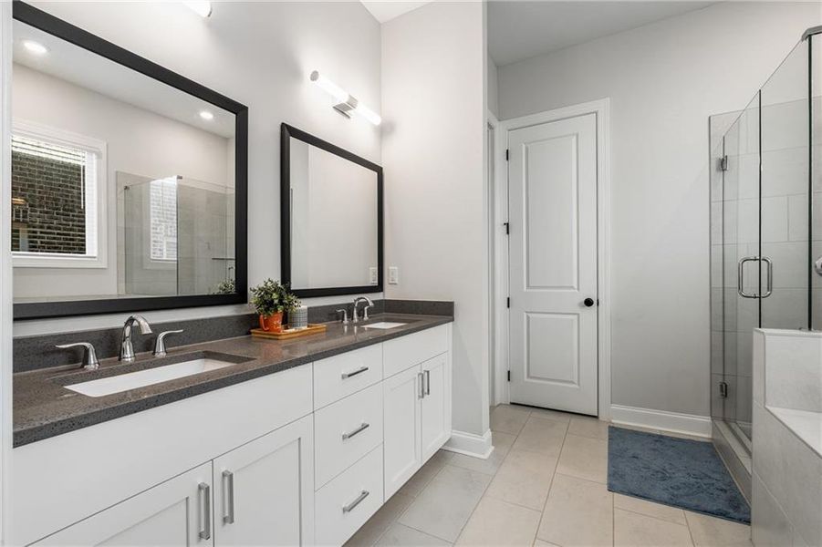 Furnished interior view inside a new home in , Johns Creek (Image 16). Furnished interior view inside a new home in , Johns Creek (Image 16).