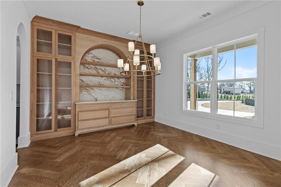 Furnished interior view inside a new home in , Buford (Image 43).
